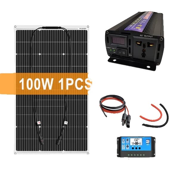 Solgenerator System, Hög Effektivitet, Komplett Hemkit, 1PCS med inverter