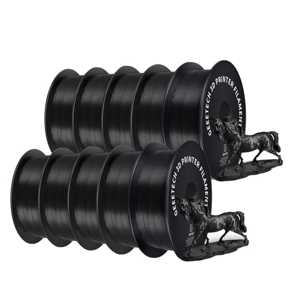 3D Filament, Høj Styrke, Miljøvenlig, PLA Sort 10Kg