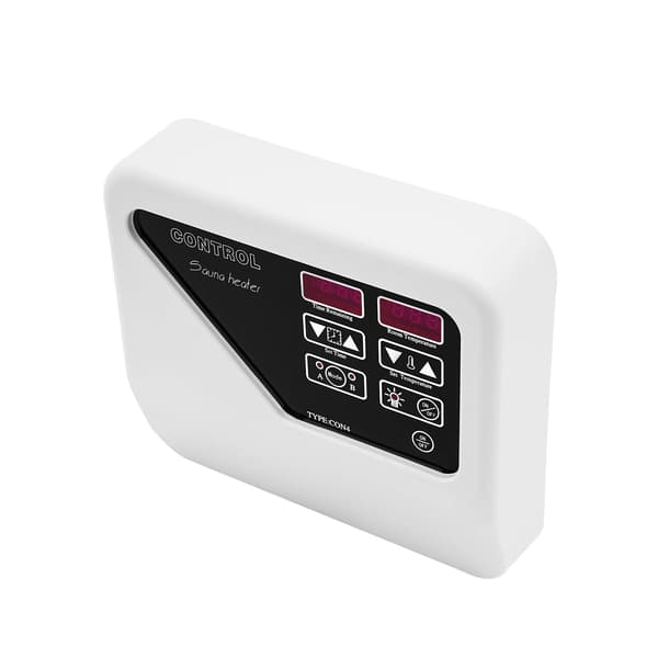 Sauna Temperatur Controller, Væghængt, Dobbelt Driftsmode, hvid