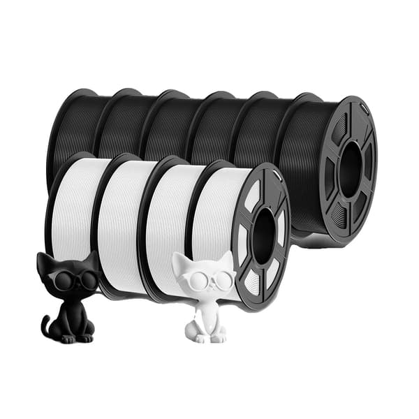3D-skrivarfilament PLA PLUS, 1,75 mm diameter, 330 m längd,PLA PLUS-5BK 5WT
