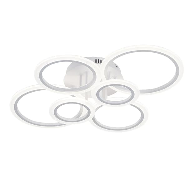 Taklampa, Smart Kontroll, Modern Design, VIT, APP med RC Dimmable