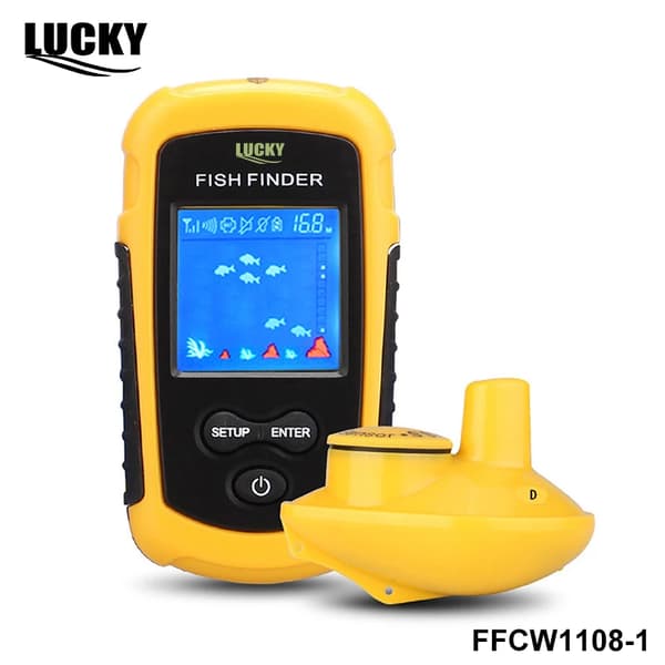 Fiskefinder, Trådløs Sonar, Dybde Måling, FFCW1108-1