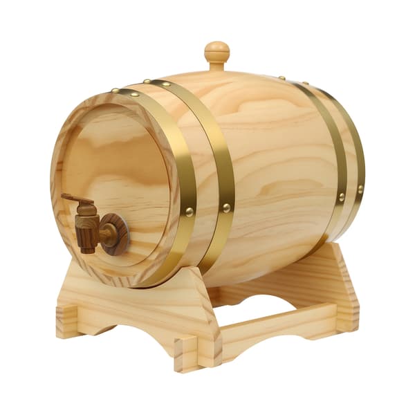 Vinfat, 5L kapacitet, kompakt design, Gul