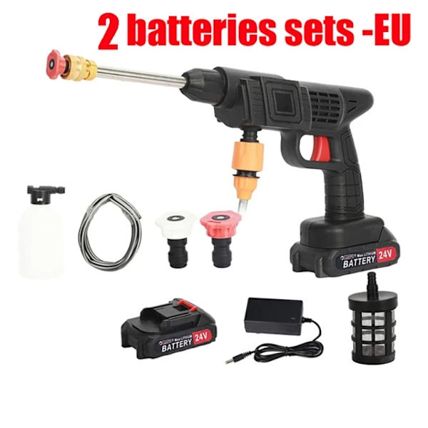Elektrisk högtryckstvätt, uppladdningsbar, trådlös, 2 batterisatser -EU 2 batteries sets -EU 2 batteries sets -EU