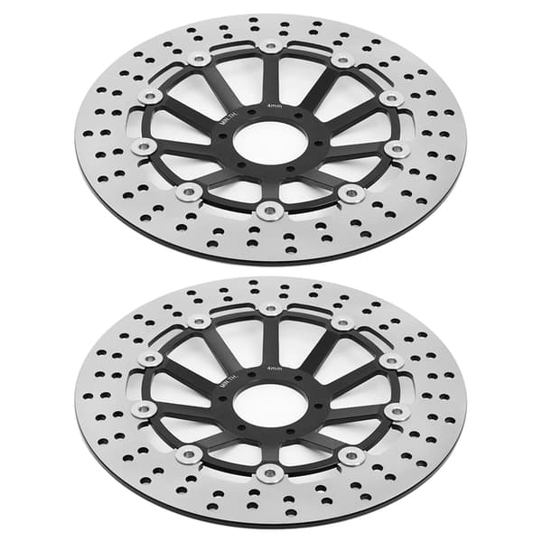 Bremse skiver, 296mm diameter, højtydende rustfrit stål, Sort ZY
