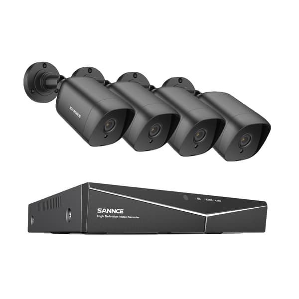 CCTV-system, 5MP opløsning, nattevisionskapacitet, Ingen