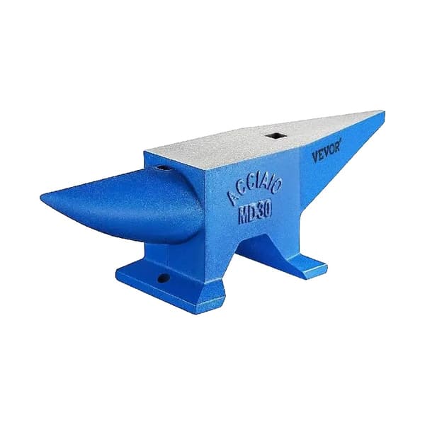 Ambolt, robust rund horn, gjutstålblock