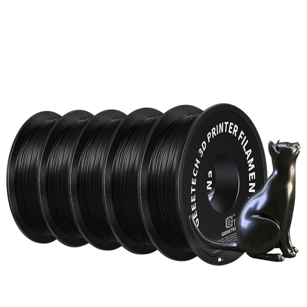 3D Filament, Silk PLA, Miljøvenligt Materiale, sort