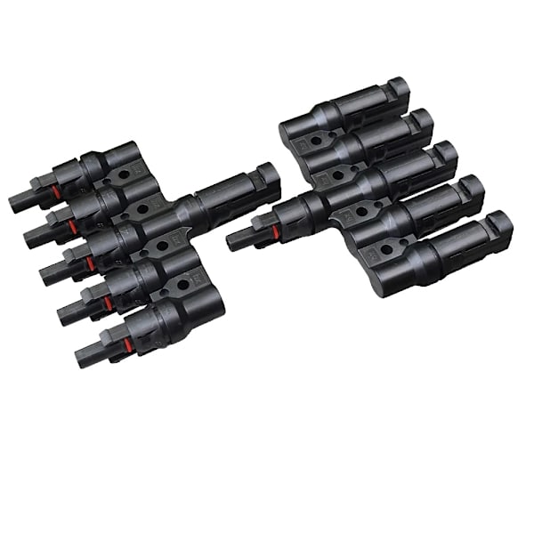 Solpanelanslutning, 2 i 1-adapter, parallellkoppling, 1par 5 i 1-adapter