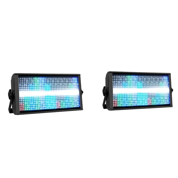 200W LED Scene Lys, 768 RGB LED'er, Variabel Strobe Hastigheder, 2 stk. Lyspris, EU -stik