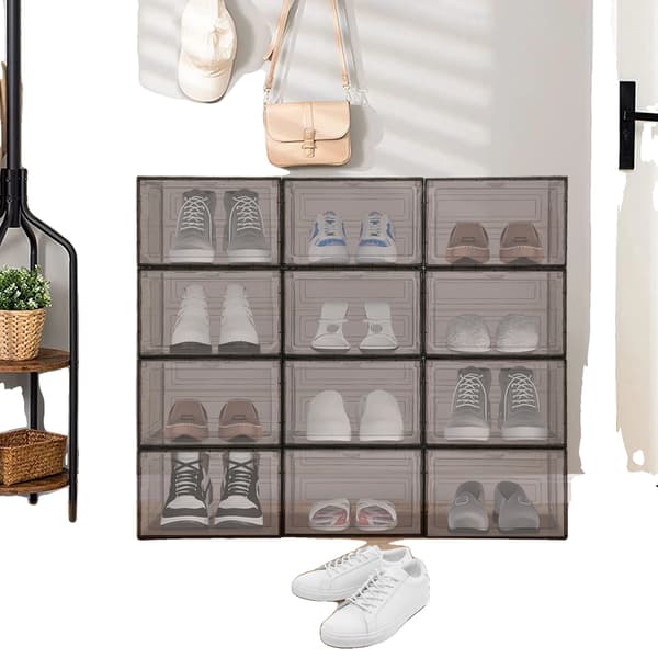 Skoopbevaringskasser, Stabelbart design, Klart akrylmateriale