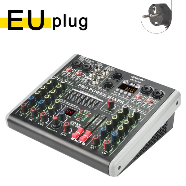 LOMEHO Power Mixer, 100W Udgang, Bluetooth Forbindelse, EU STIK
