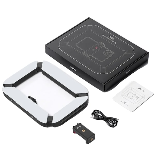 Justerbar Färgtemperatur Ringljus, Hög CRI, Lång Batteritid,U200U200 U200 U200