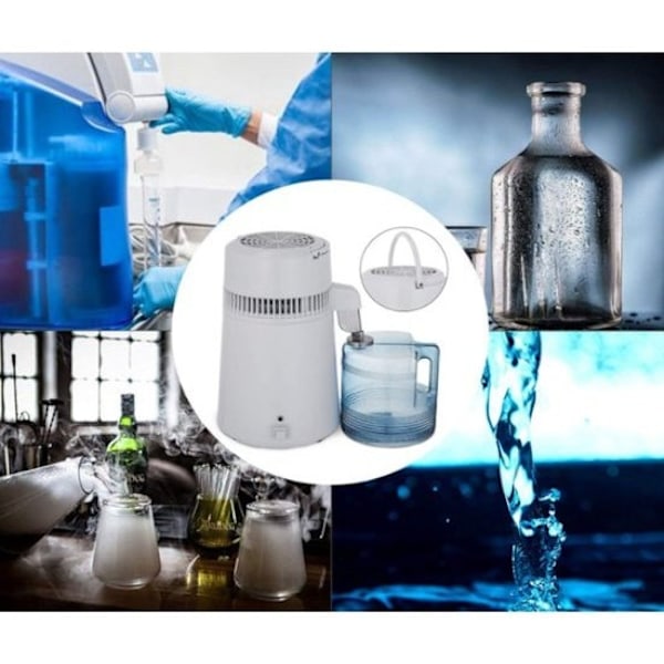 Gedestilleerd Water Machine, 4L Capaciteit, 750W Vermogen, Roestvrij Staal