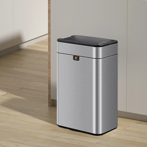 Smart Sensor Soptunna, 20L Kapacitet, Rostfritt Stål Material, Handsfree Drift,Silver