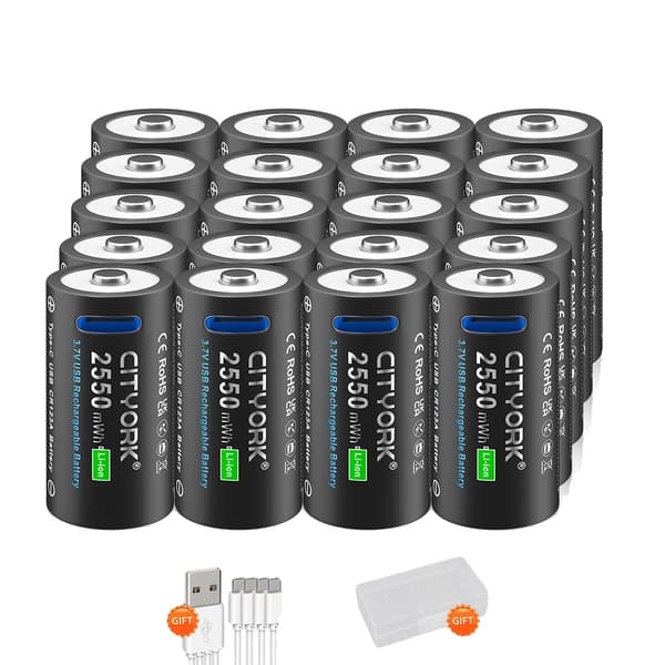 Uppladdningsbart batteri, 3.7V, 2550mWh kapacitet, 20PCS