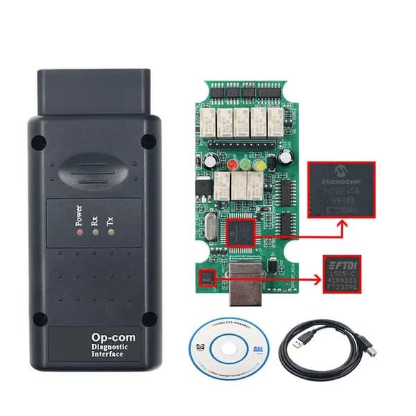 Opcom V195, OBD 2 Fejlkodelæser, Opel Biler Diagnosetool, opcom 195, opcom 1.95-a