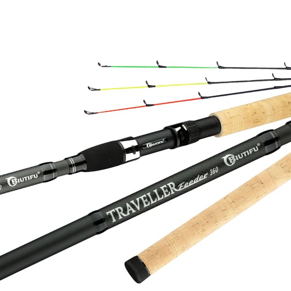 Foderfiskestang, Letvægts Carbonfiber, Hurtig Handling, 3.0m(3Tips)
