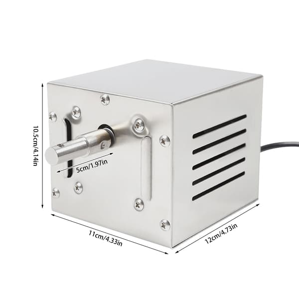 Rustfrit Stål BBQ Motor, Ledningsbaseret Elektrisk, Moderne Design, 25W Effekt, HVID