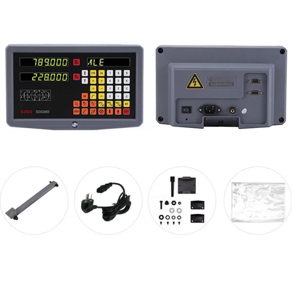 SINO LCD DRO Skærm, 2-4 Akse Support, Flersproget Brugergrænseflade, SDS2MS (2 akser)