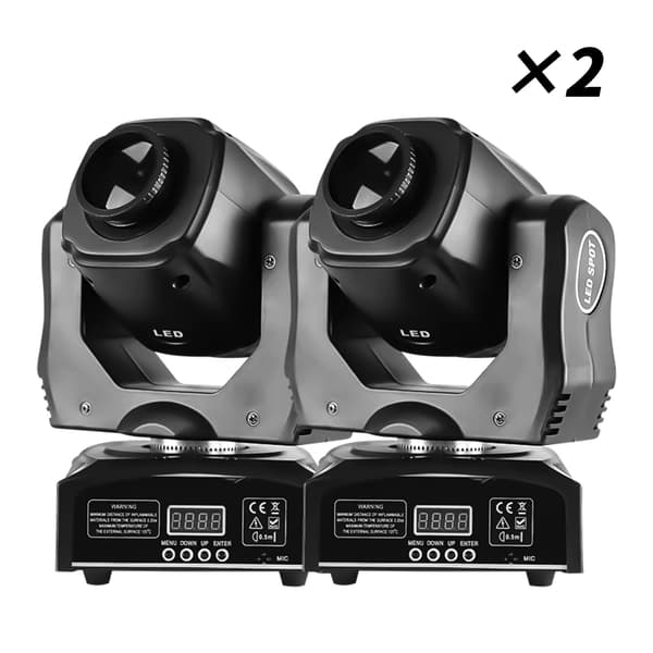 Rörlig huvudspotlight, DMX-kontroll, 60W effekt