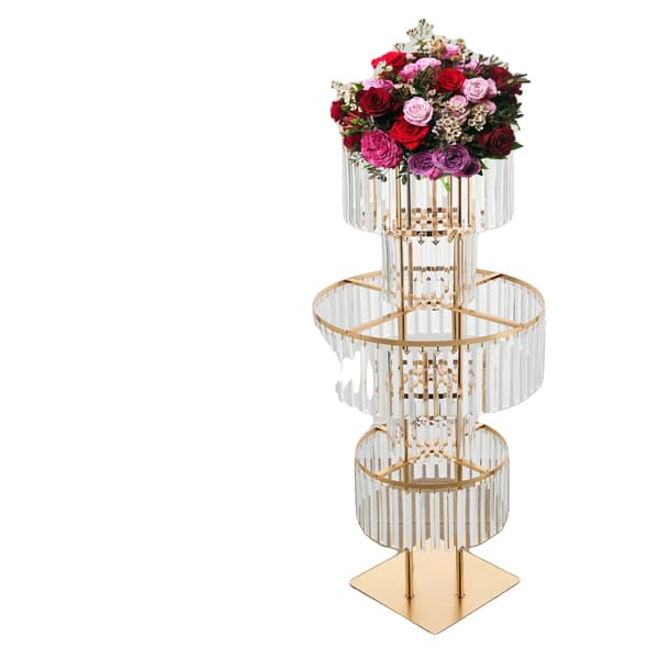 Blomsterstand, 5 niveauer, moderne design, Guld