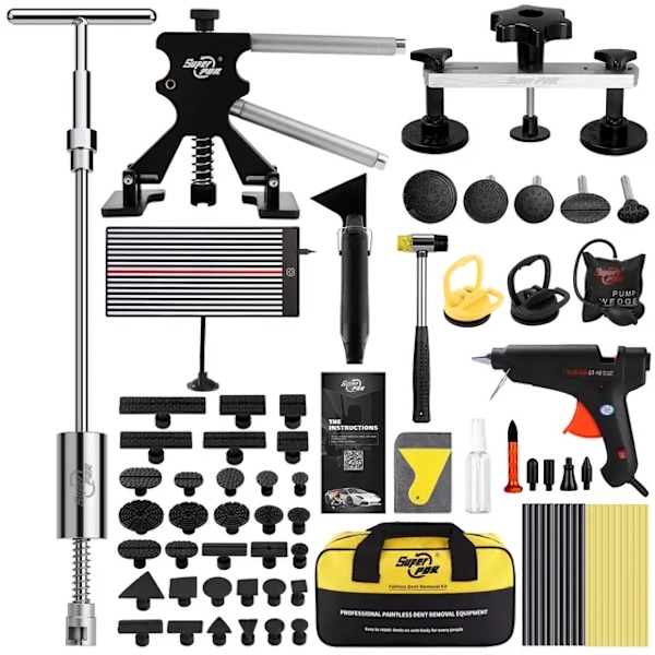Auton lommojen korjaussarja, ammattilaistason, maalittomalla lommojen poistolla., Professional Kit, EU Plug Professional Kit Professional Kit