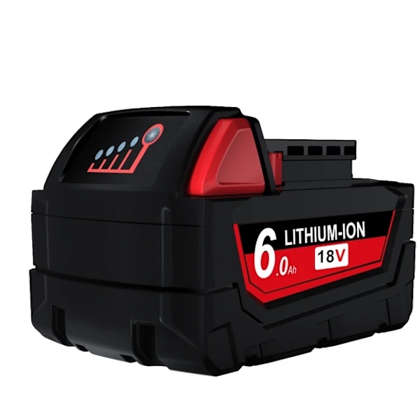 18V batteri, hög kapacitet 90/60Ah, kompatibel med M18-verktyg., 1 Pack 60AH 1 pack 6.0Ah 1 PACK 6.0Ah
