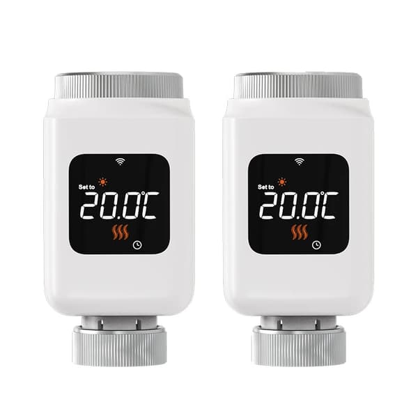 Lämmityspatterin termostaatti, kauko-ohjaus, ääniohjaus, 2PCS