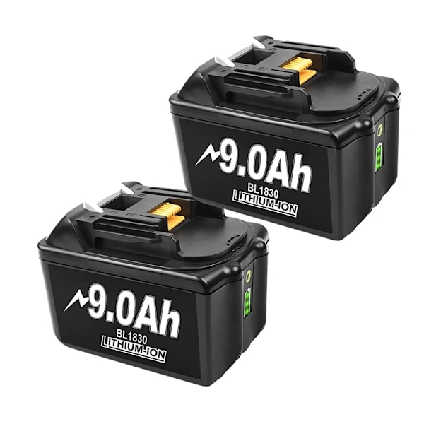 18V 9000mAh Li-Ion -akku Makitalle, ladattava, CE-sertifioitu,2 kpl 9.0Ah 2 Piece 9.0Ah 2 Piece 9.0Ah