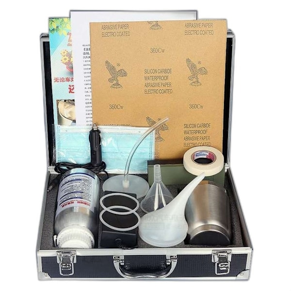 Bil Forlygte Poleringssæt 800 ml - Reparationsvæske, Ridsefjerner, Restaurering Set 1 Toolbox