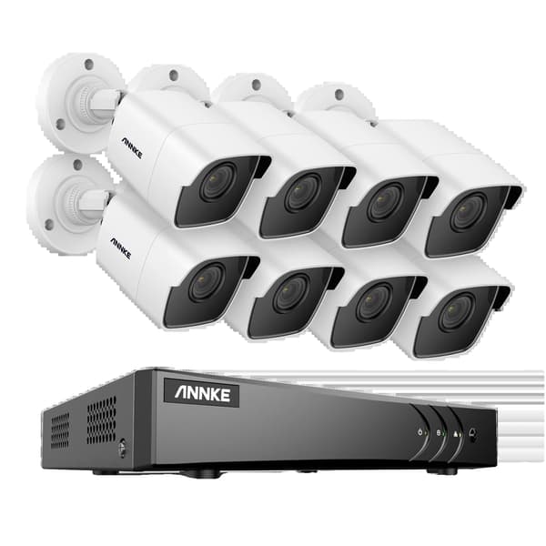 Övervakningssystem, 5MP-kameror, H.265+ kompression, 5MP CMOS Kamera-a, 2T-a