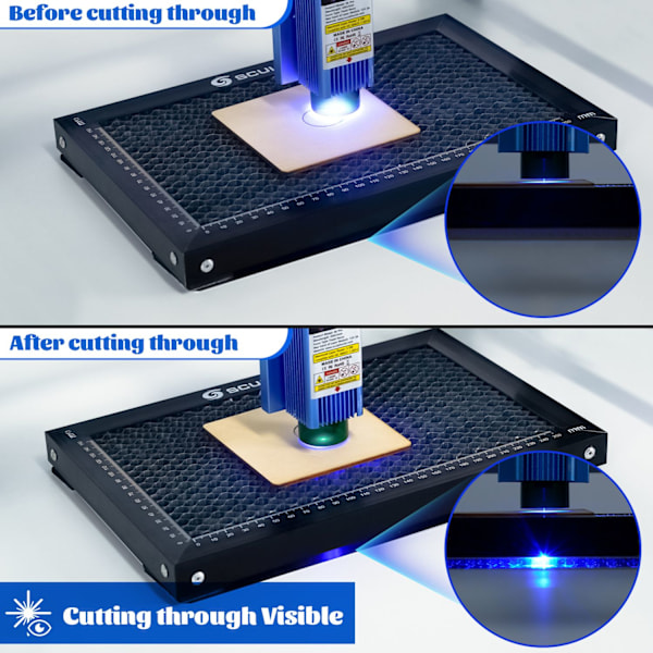 Laser skæring honningkage arbejdsbord, stålpanel platform, CO2 diode lasergravør