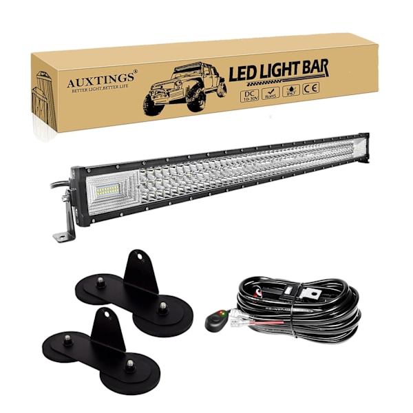 Off-Road LED-ljusramp, 675W hög ljusstyrka, IP67-vattentät, 52 tum,42 tum 540W Tråd 42in 540W Wire 42in 540W Wire