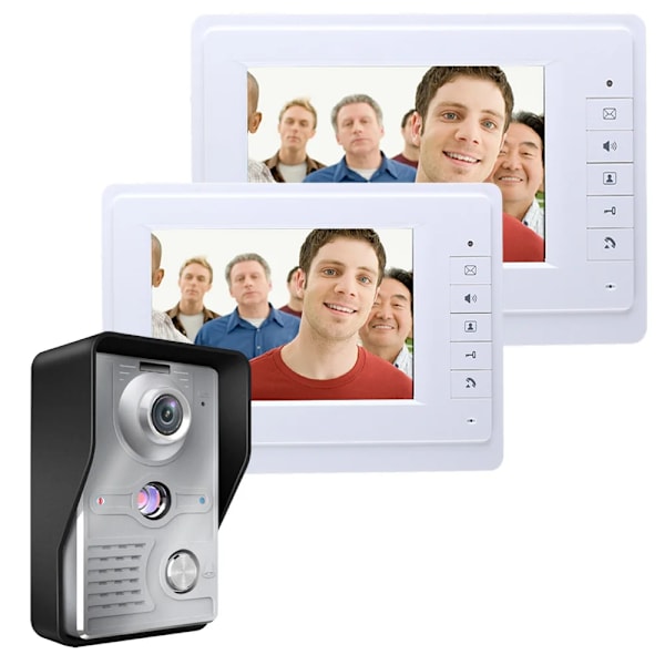Video Dørtelefon System, 7-Tommer TFT LCD, Håndfri Intercom, 819MKW12