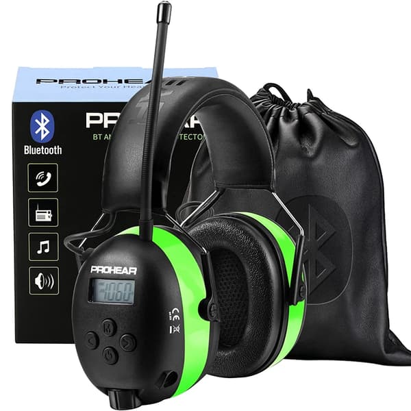 Kuulokkeet, Bluetooth-yhteys, melusuojelu, vihreä