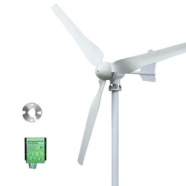 Vindmøllegenerator, Vedvarende Energi, Miljøvenlig Drift, Med gratis controller-b, 4000W-b, 24V
