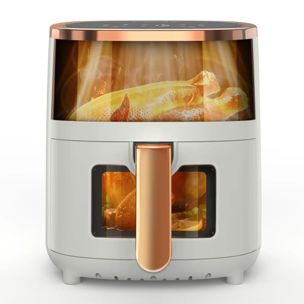 Luftfritös, Dubbel-Fönster Design, Åtta Matlagningsfunktioner, VIT