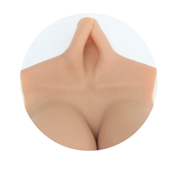 Brystform, medicinsk silikone, tilpasselige fyldmuligheder, Naturlig-c, d kop-elastisk bomuld