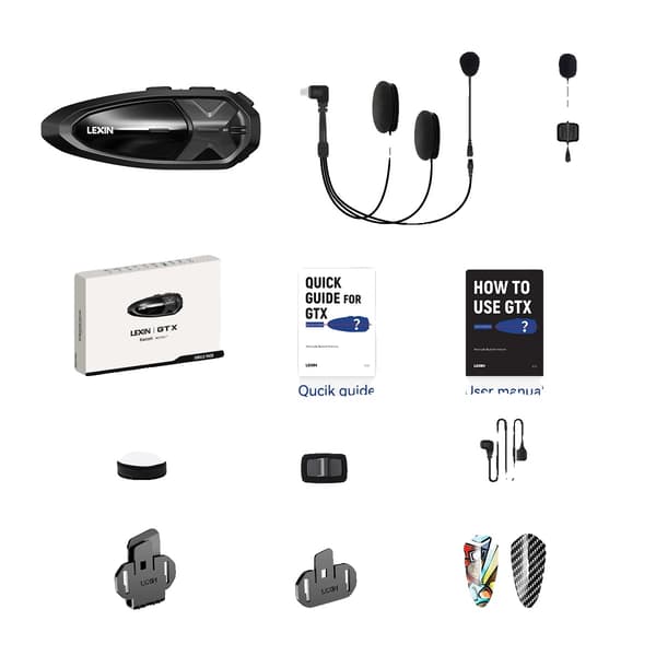 Intercom-system, Bluetooth V5.0, 2000m rækkevidde, Enkeltpakke 1PC