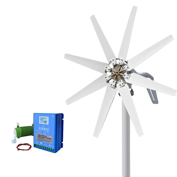 Vindmøllegenerator, Høj Effektudgang, Nem Installation, Hybrid Controller 2, 2000W-c, 12V-a