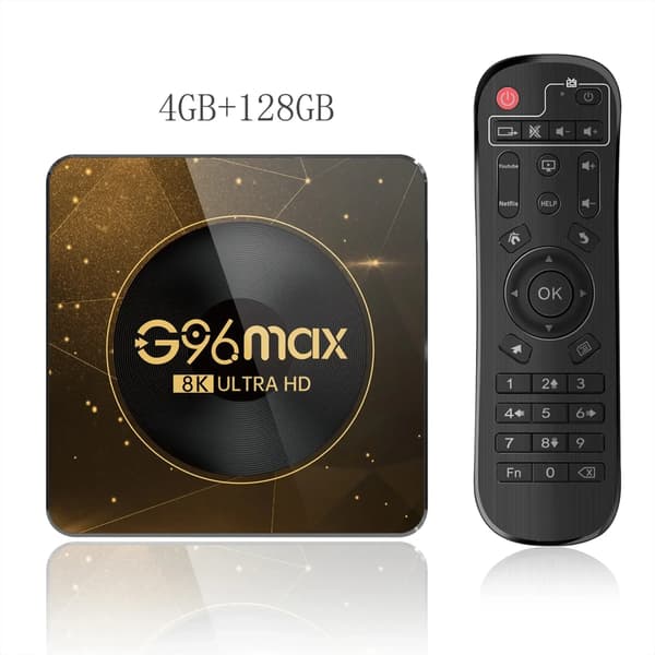 Smart TV Box, Android 13, 8K Ultra HD Avkodning, 4GB 128GB, EU-plugg