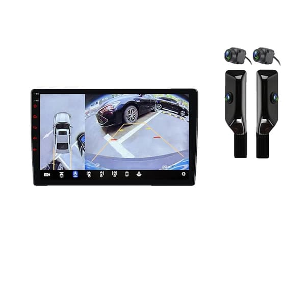 Bilradio, Touchscreen Interface, Intelligent System, kompatibel med Mazda MX-5 NC 2008-2015, V9 Pro 360 sort (6GB-128GB)