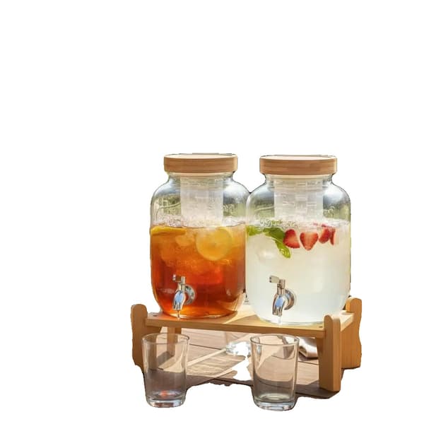Dryckesdispenser, 3,8L kapacitet, glasdesign, MULTI