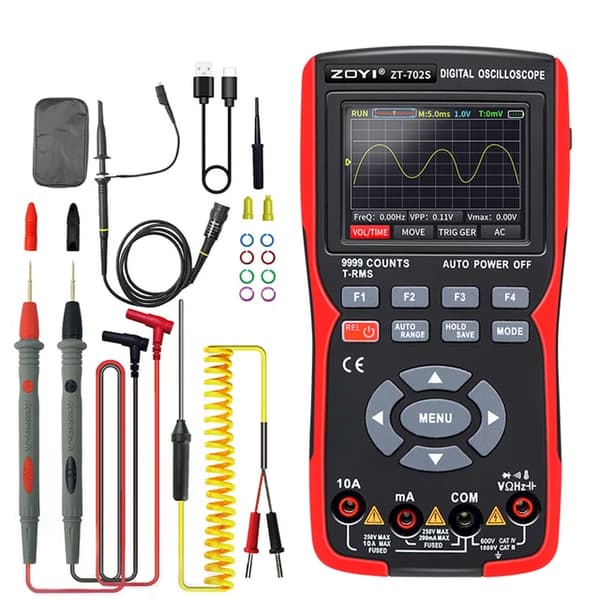 Digitalt oscilloskop multimeter, 48MSa/s sampling, 10Mhz bandbredd