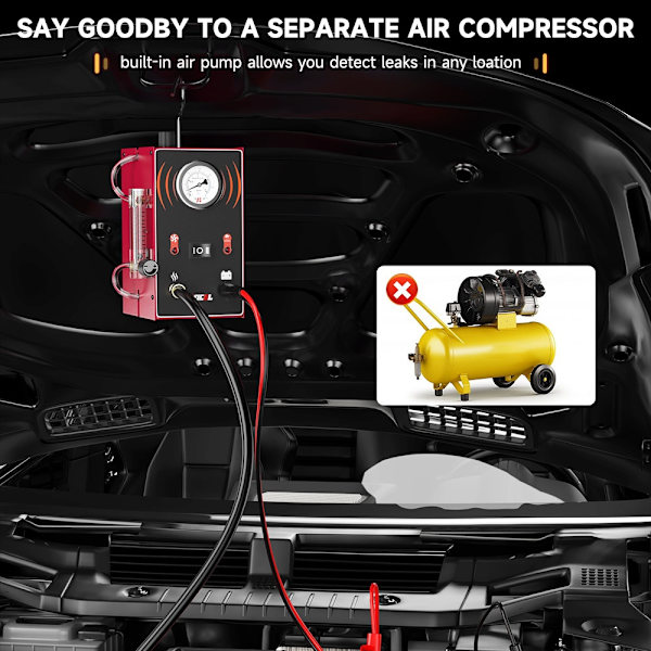 Bil Rök Läckage Detektor, Turbo 12V, Pump EVAP Läckage Lokalisator
