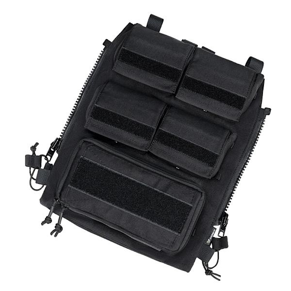 Taktisk Pouch Panel, Hållbart Nylonmaterial, Mångsidigt Fästsystem,Svart