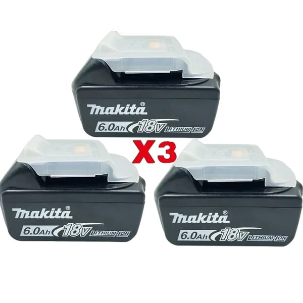 Litiumjonbatteri, 6000mAh kapacitet, 18V spänning, 3PCS 6.0Ah