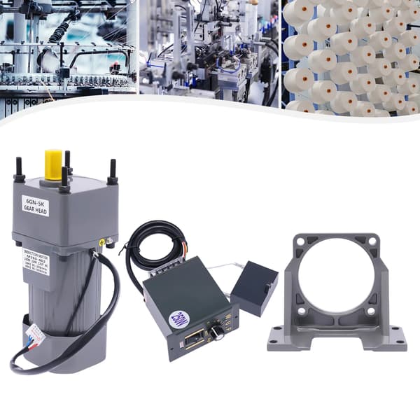 AC Högmomentmotor, 250W Effekt, Variabel Hastighetskontroll, Hållbar Aluminiumhus