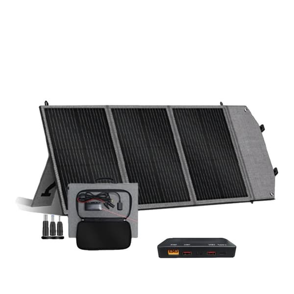 Bärbar Solpanel, Hög Effektivitet, Kompakt Design, SP100 100W